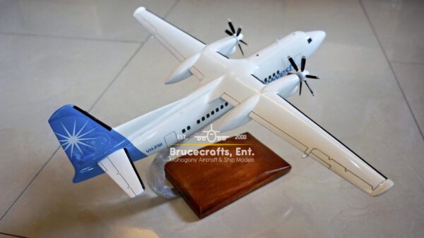 Model of Fokker 50 Skywest with detailed craftsmanship.